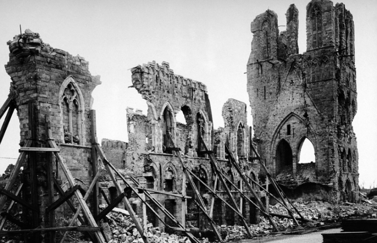 Destrucción durante la Primera Guerra Mundial