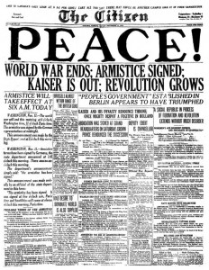 Fin de la Primera Guerra Mundial PAZ